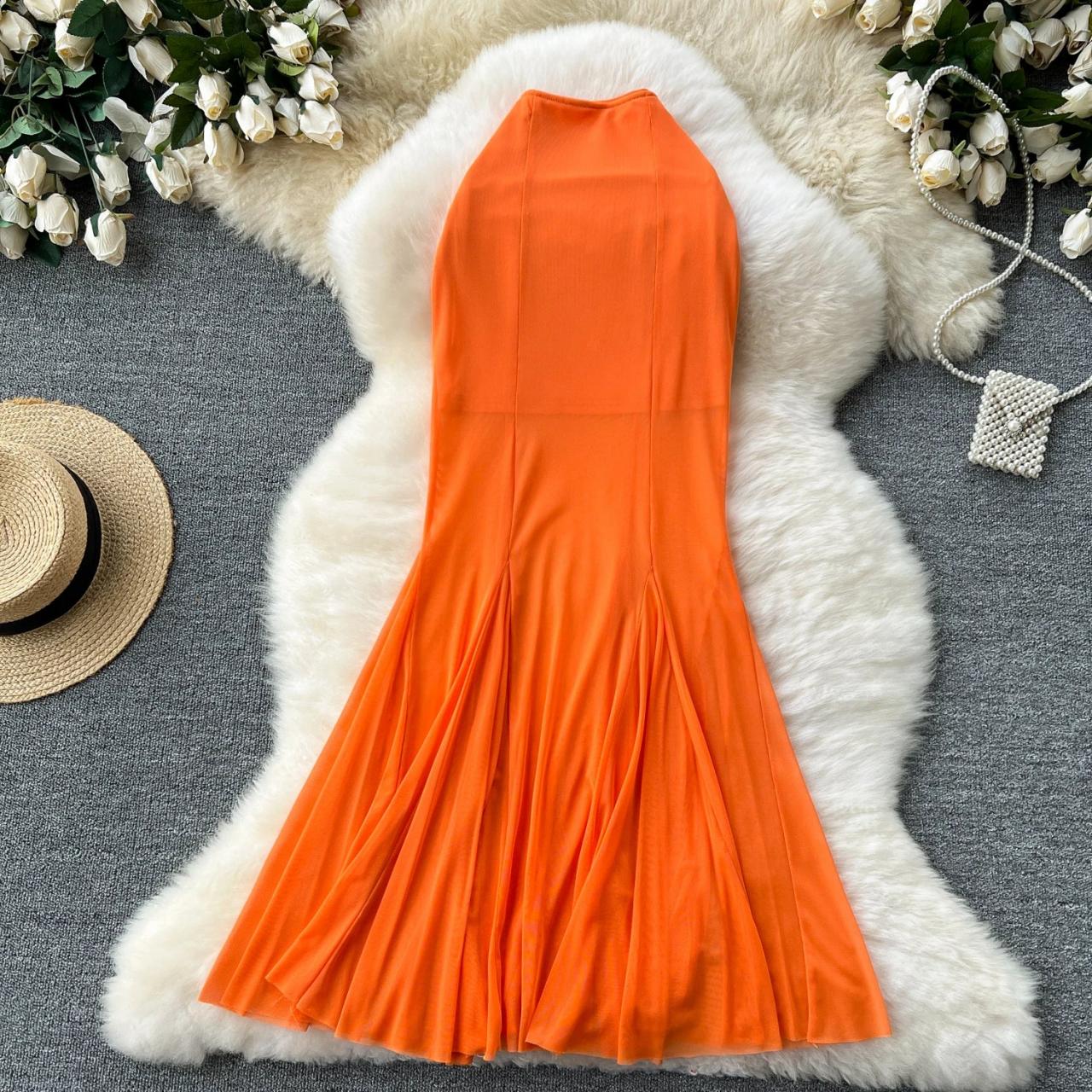 green emerald velvet dress Women Floral Cutout Maxi Dress Sleeveless Backless Spaghetti Strap Cross  Tie Front Swing Flowy Dress Going Out Dress (Orange, S) at Amazon Women's  Clothing store