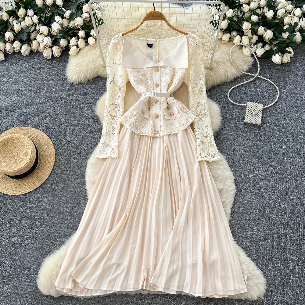 lace peplum dress white self-portrait - White Lace Peplum Midi Dress