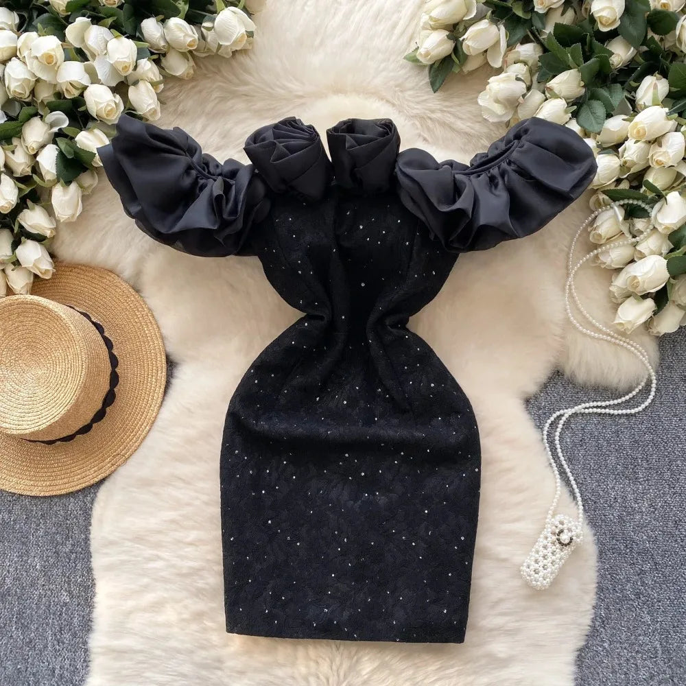 pearl embellished bodycon dress Pearl Embellished Midi Dress Black