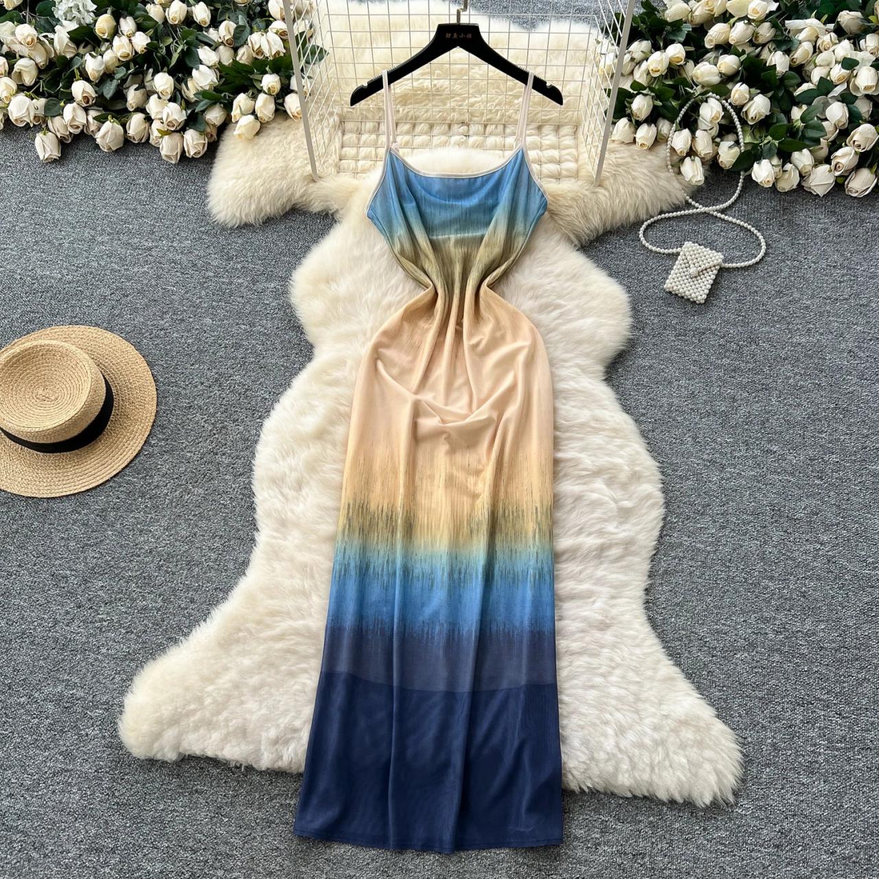 ombre bodycon midi dress Ombre Bodycon Knit Midi Dress  The Boutique at Sacarrha