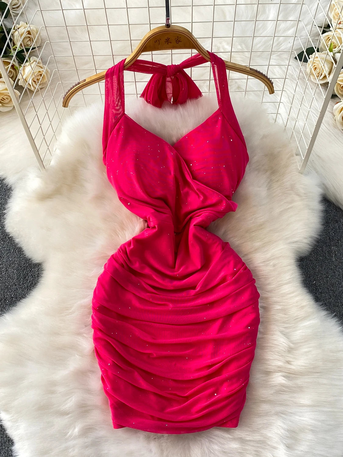 fuchsia bodycon dress Zarina Fuchsia Dress | Women's Asymmetric Bodycon Midi Dress